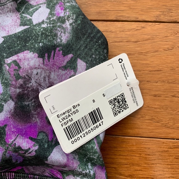 💕LULULEMON ENERGY BRA-FLORAL SHIFT MULTI, 8💕 - Picture 9 of 13